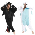 Pijama Kigurumi 3D Casal Banguela e Fúria da Luz - Imagem 4