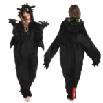 Pijama Kigurumi 3D Casal Banguela e Fúria da Luz - Imagem 3